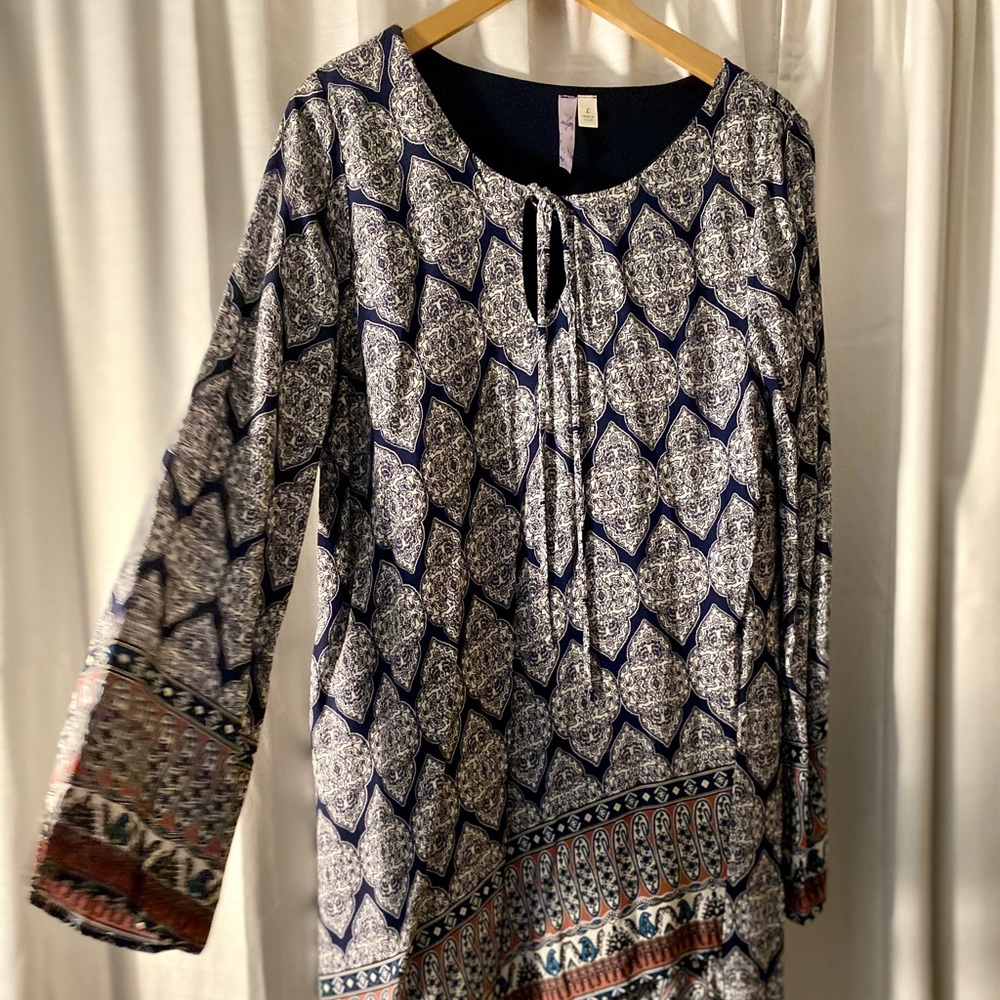 Paisley dress.